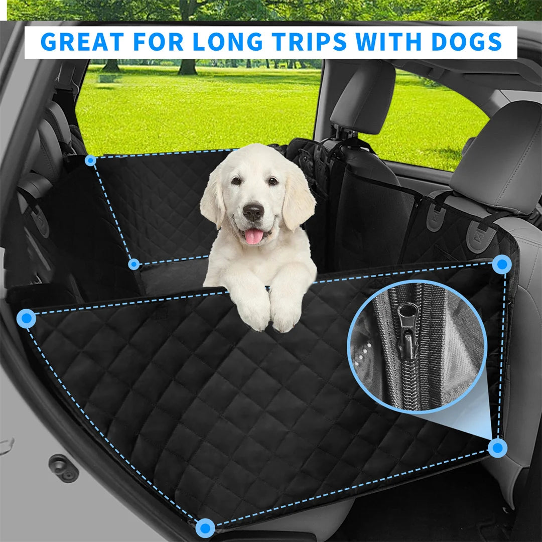 BINGOPAW Waterproof Dog Car Seat Cover Hammock for Backseat Travel Scratch Proof