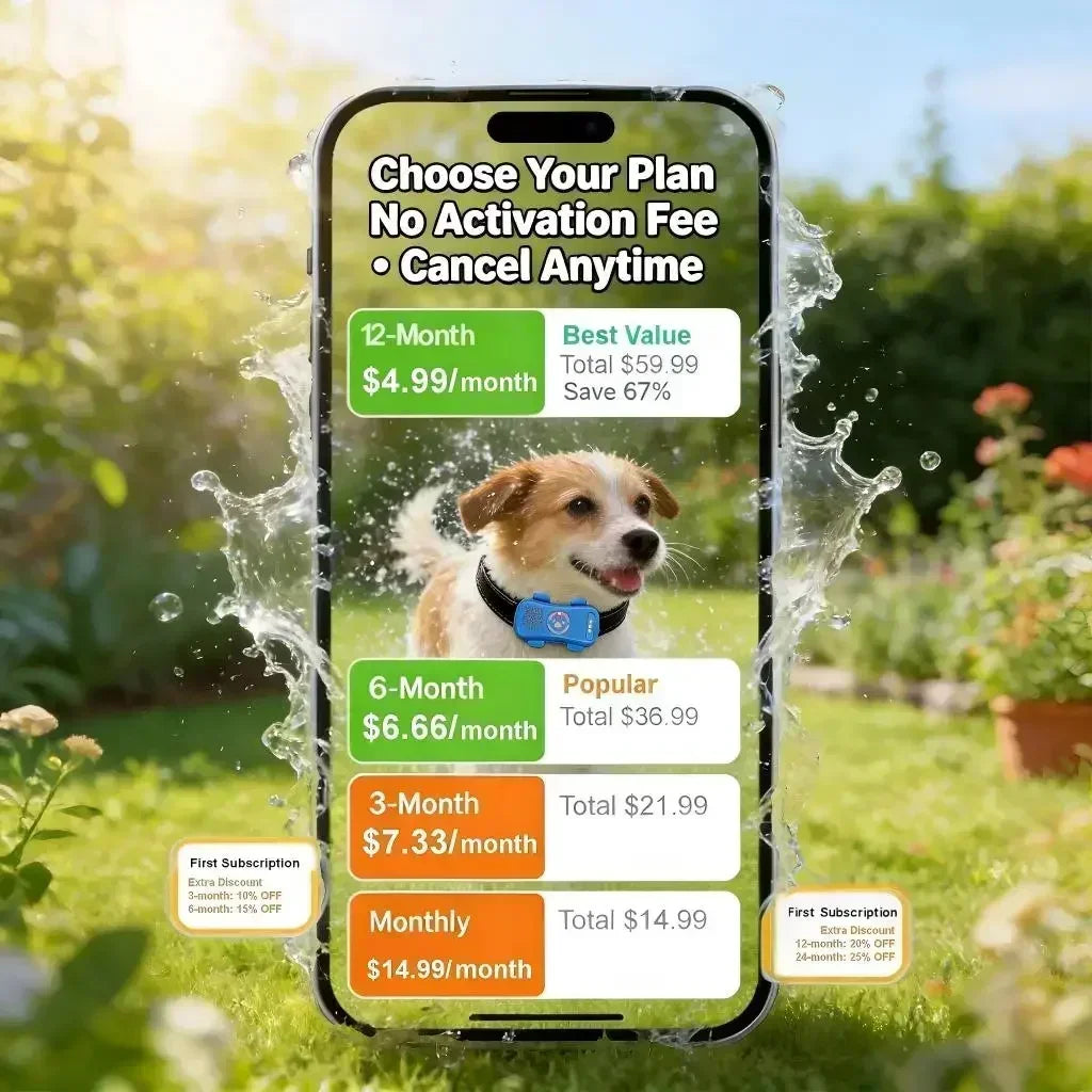 Wanwaytech 4G GPS Pet Tracker For Dogs With IP67 Waterproofing