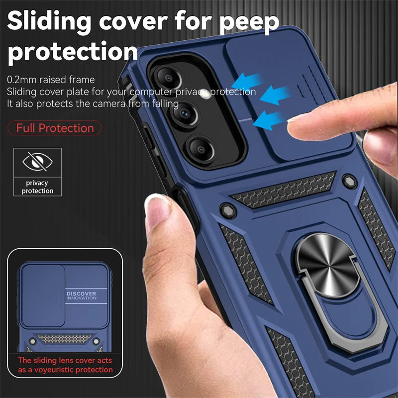 Galaxy A16 A26 A36 5G Case With Slide Lens Protector