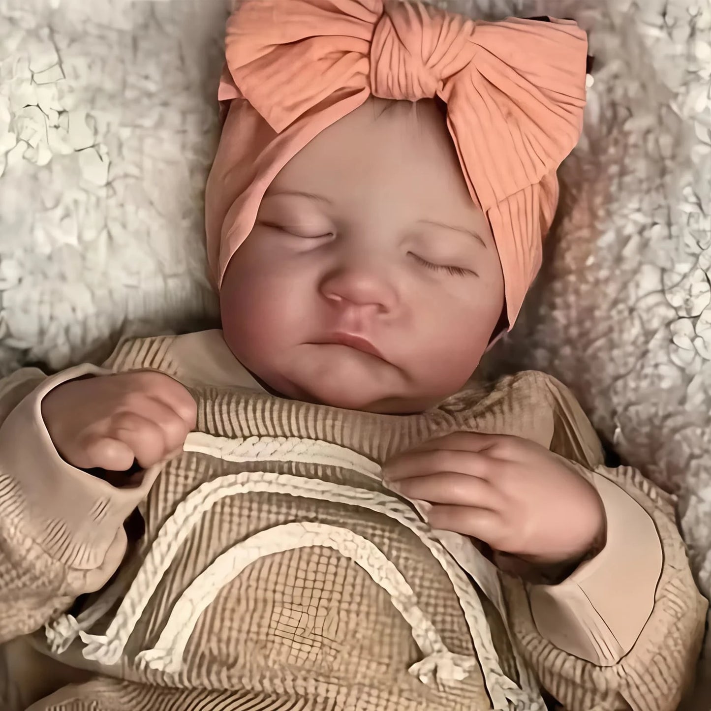 Lifelike Reborn Doll Hand Painted Vinyl Baby Doll With Veins