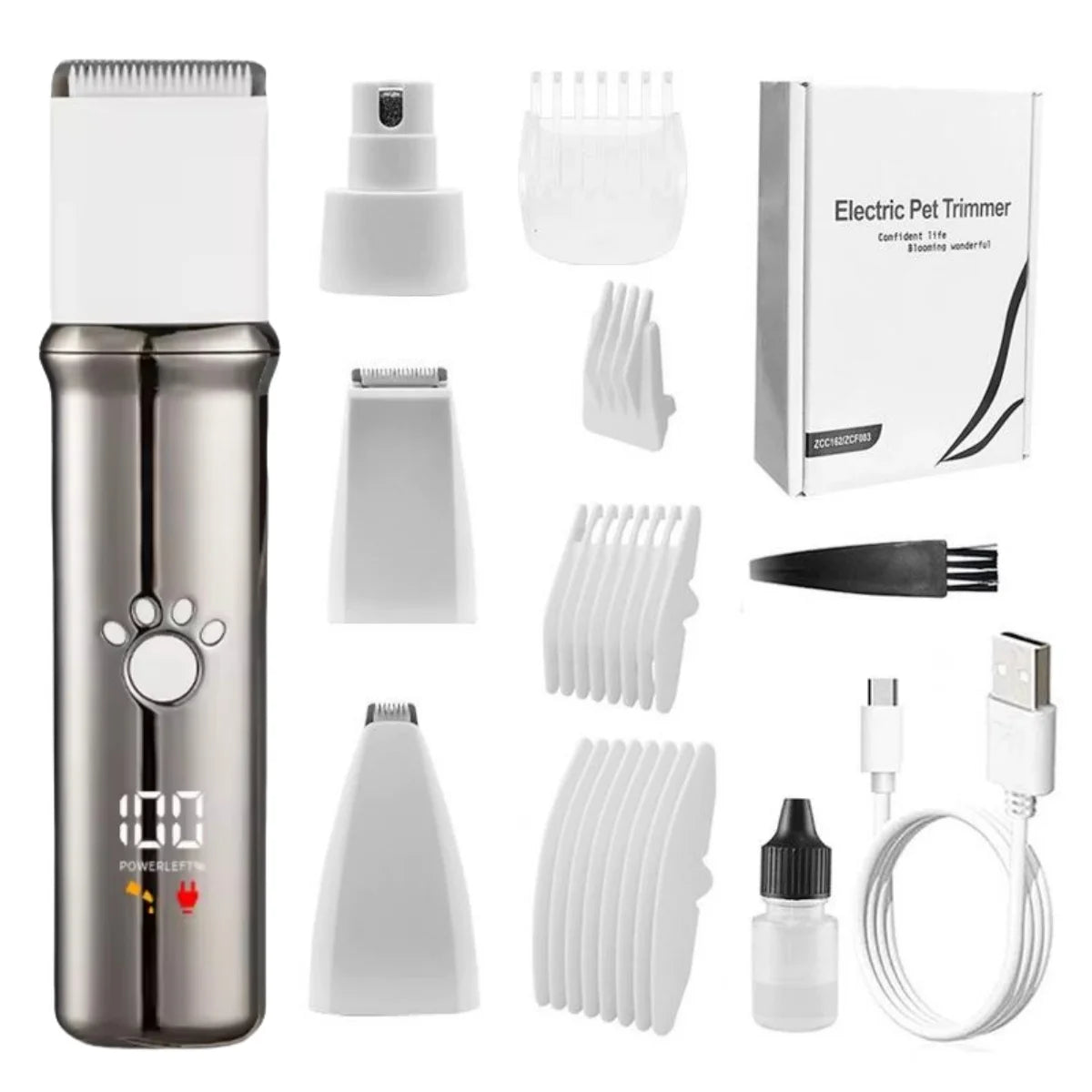 Four In One Pet Grooming And Care Set Blades Included