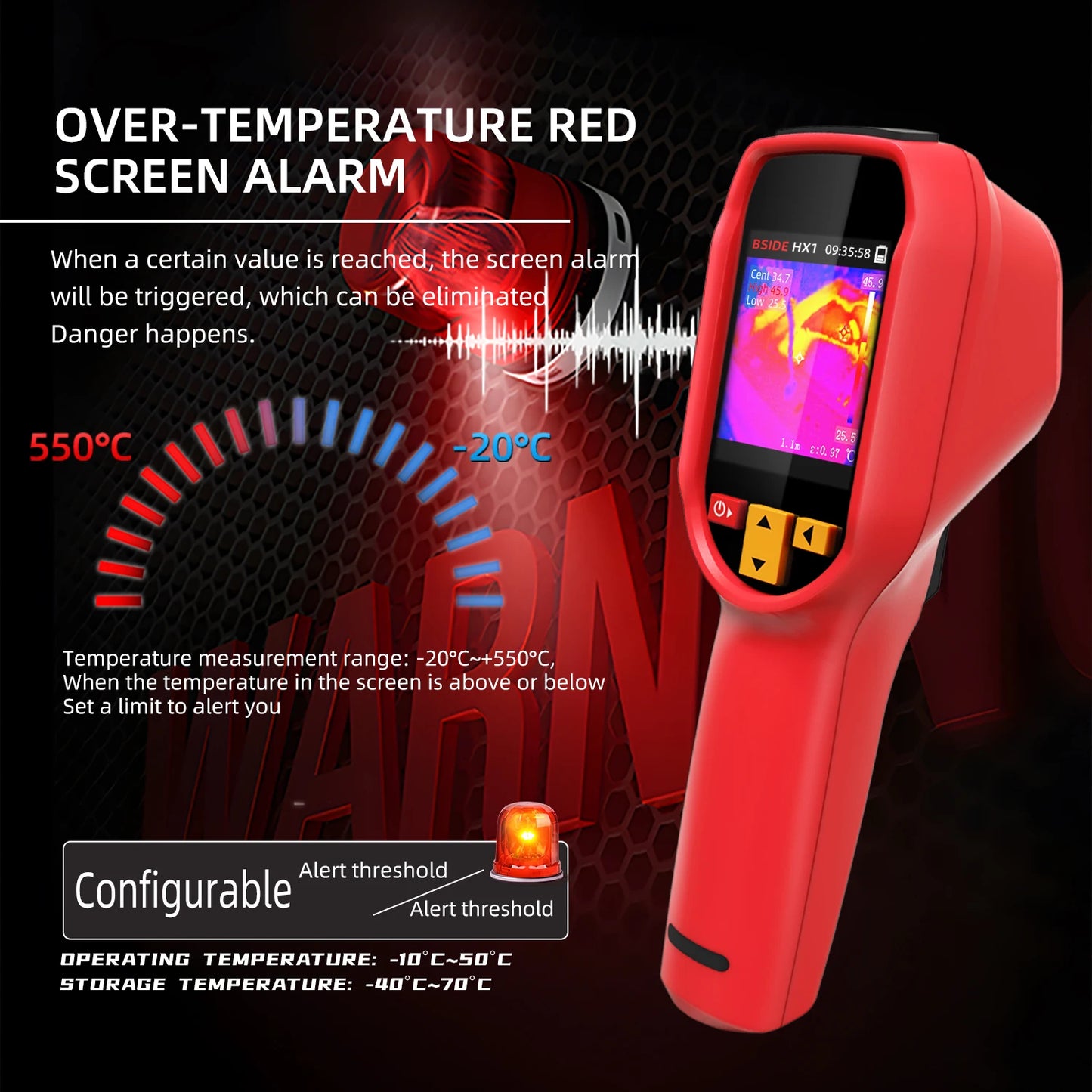BSIDE HX1 Handheld Thermal Imager 240 By 240 Resolution PC Analysis Software