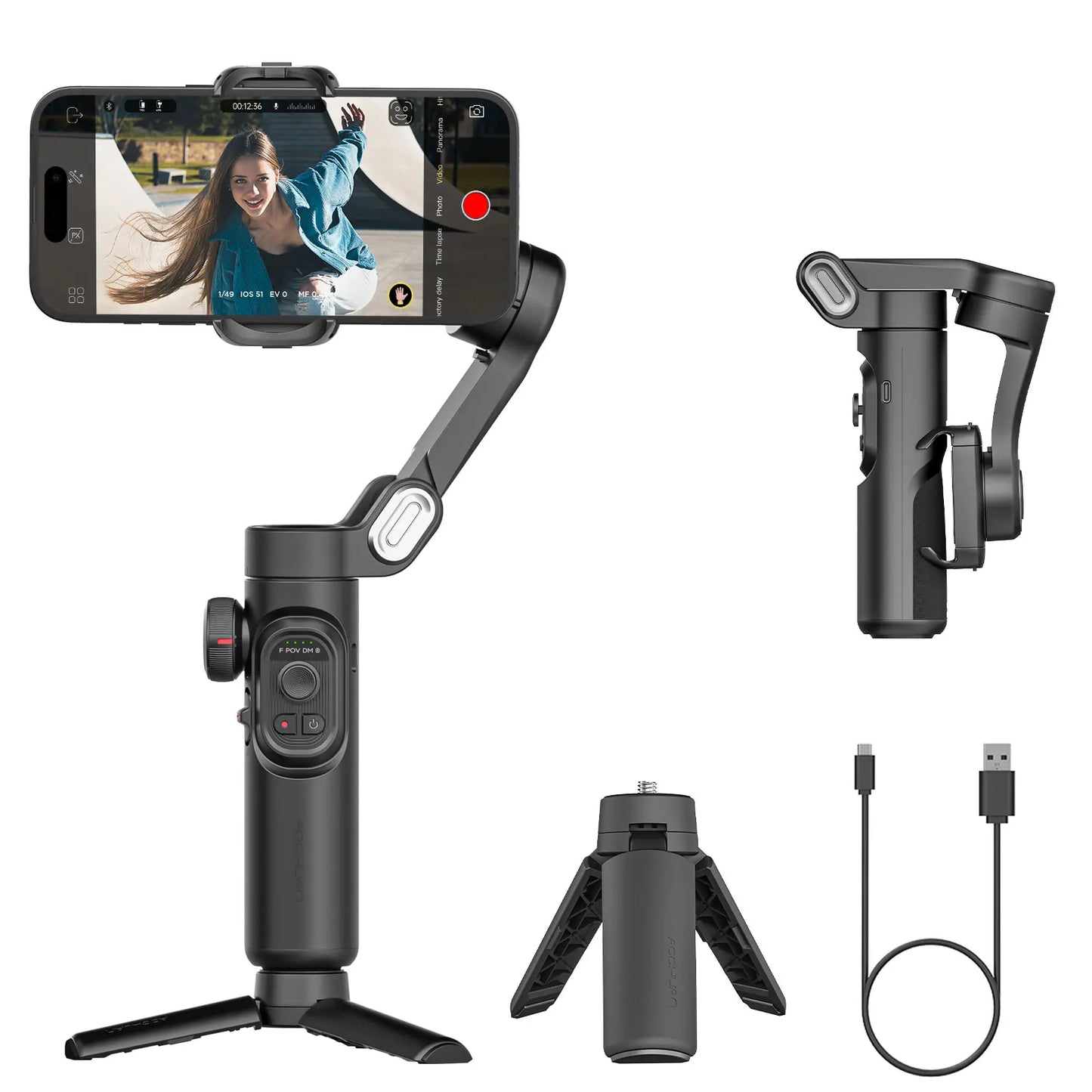 AOCHUAN Smart XE Gimbal Stabilizer for Smartphone Android 3 Axis