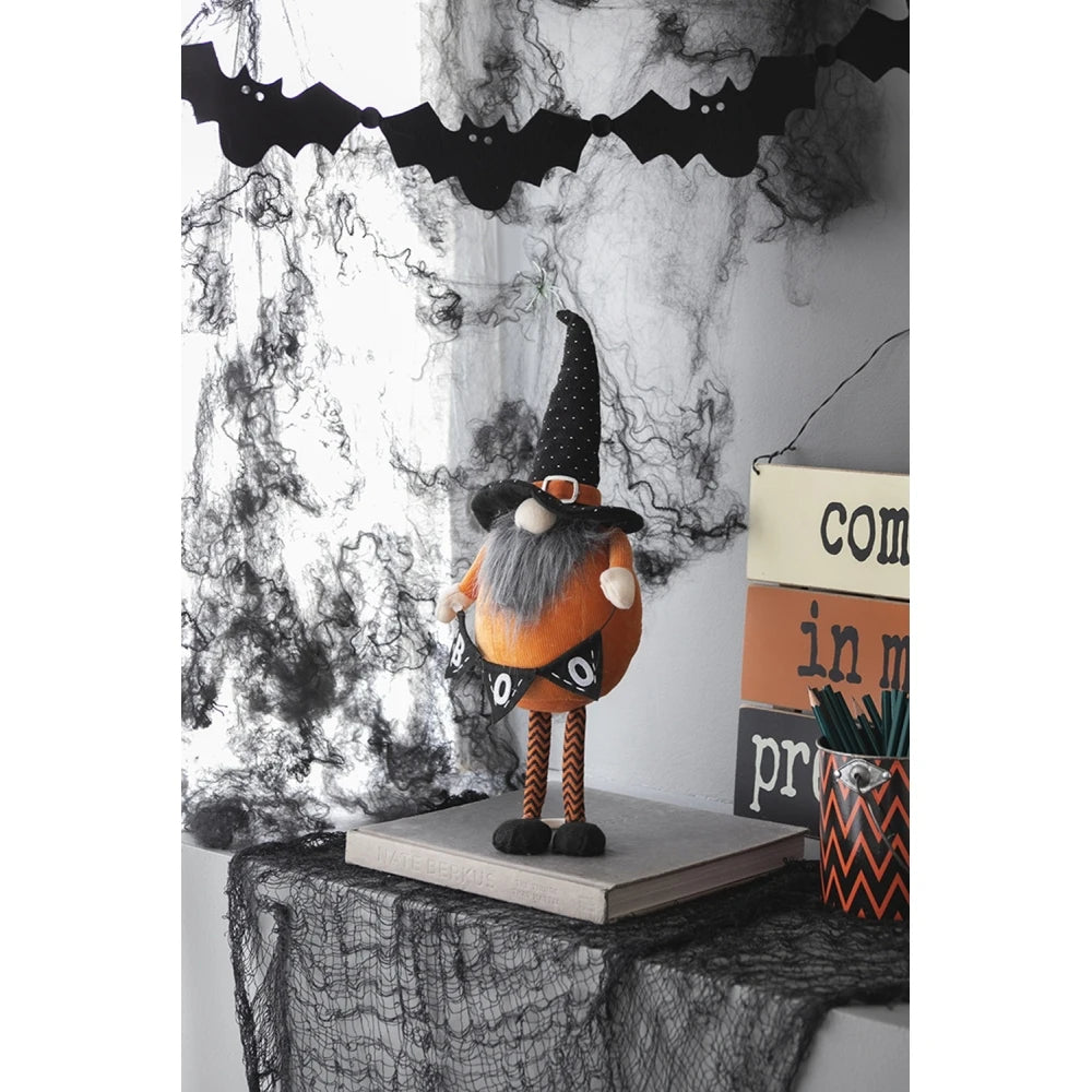 Decorative Outdoor Halloween Garden Gnome Statue Display