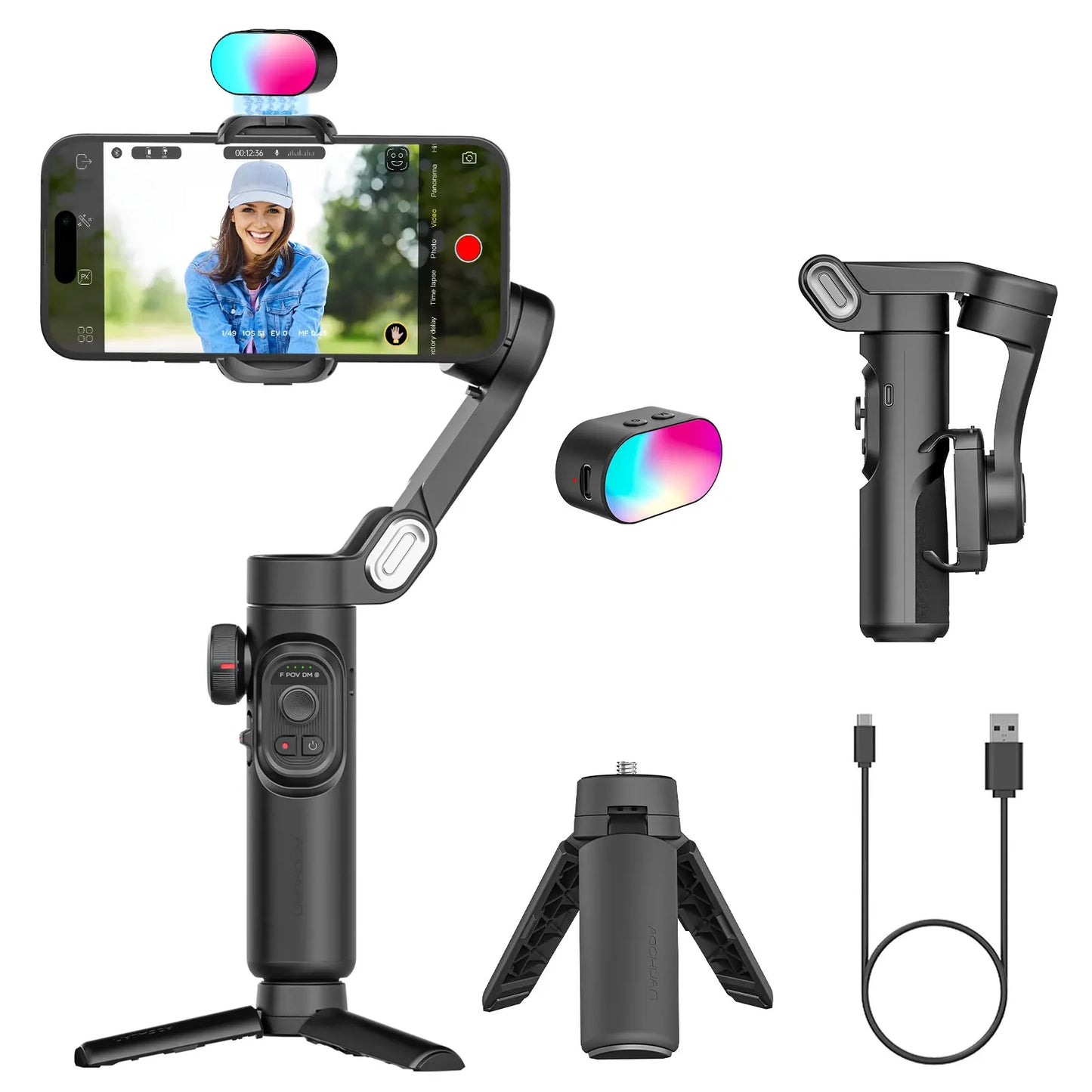 AOCHUAN Smart XE Gimbal Stabilizer for Smartphone Android 3 Axis