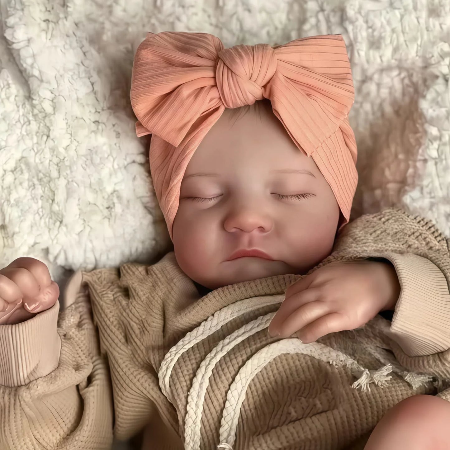 Lifelike Reborn Doll Hand Painted Vinyl Baby Doll With Veins