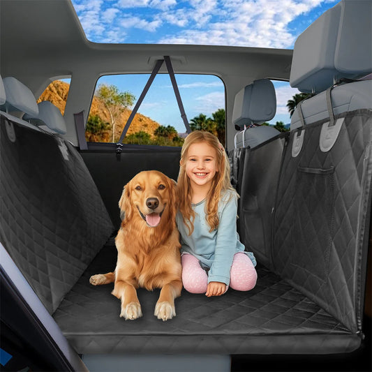 BINGOPAW Waterproof Dog Car Seat Cover Hammock for Backseat Travel Scratch Proof