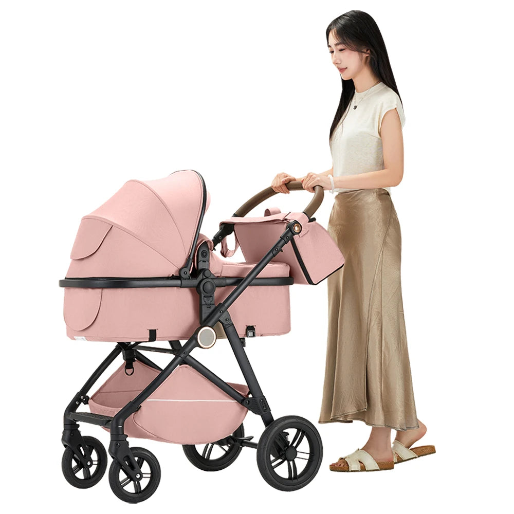 B.childhood 2 In 1 Baby Stroller Pram Foldable Adjustable Canopy