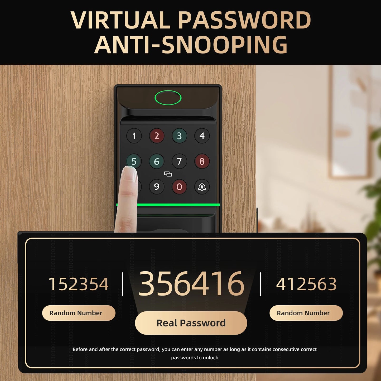 Viladepot Smart Lock Fingerprint Door Lock With Bluetooth App Control