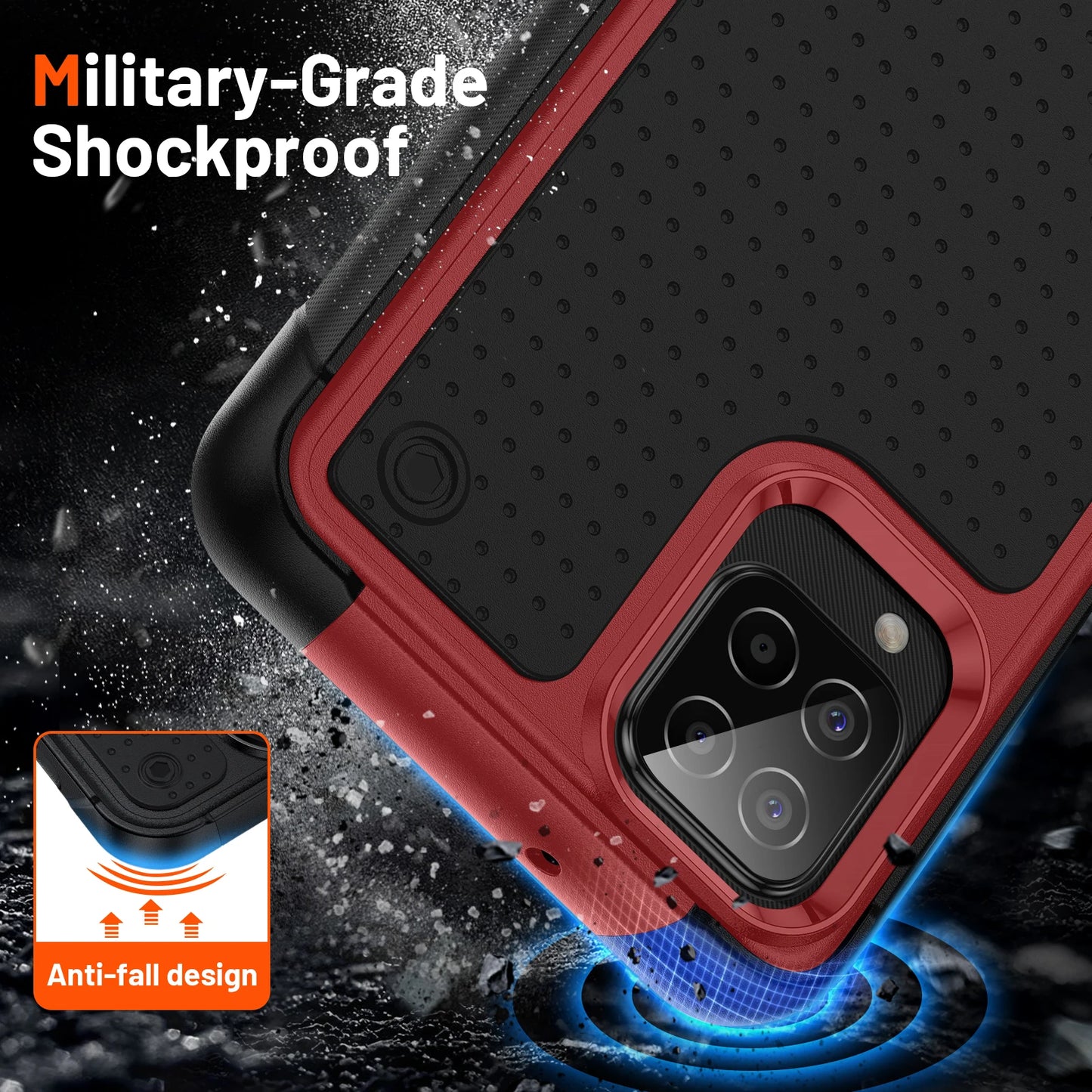 Samsung Galaxy Shockproof Armor Case Dual Layer Military Grade Protection