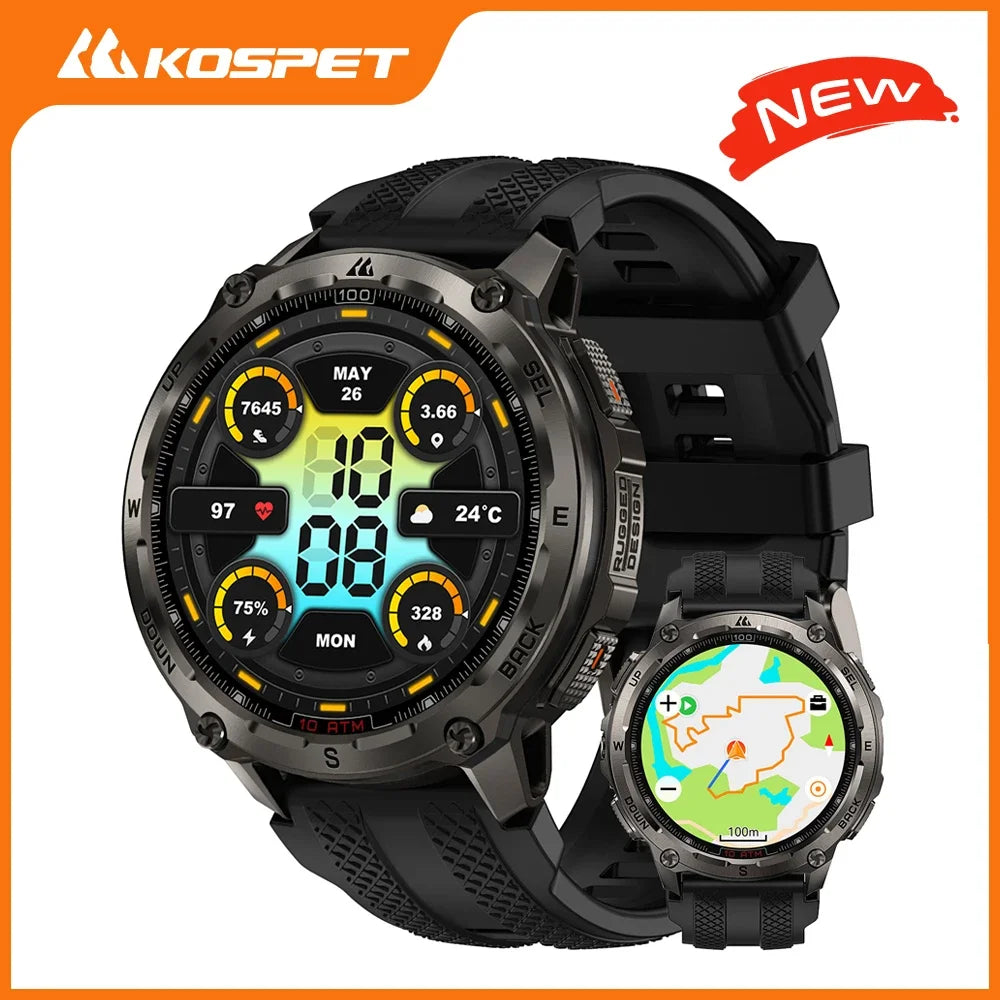 KOSPET Tank T4 Smart Watch GPS Maps 10ATM Waterproof