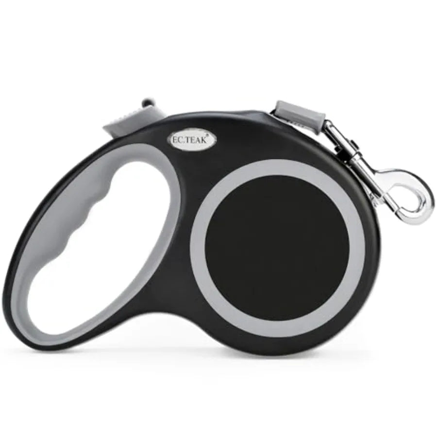 Retractable Dog Leash Heavy Duty Nylon Tape With One Hand Brake Pause