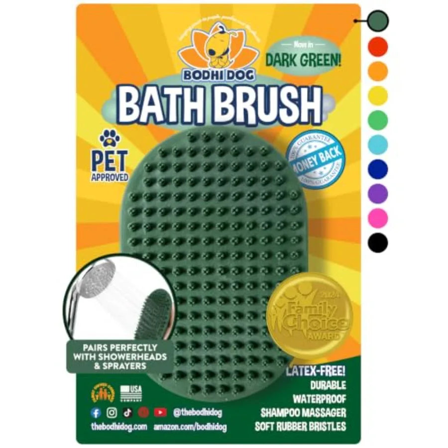 Pet Shampoo Brush For Dogs And Cats Premium Bath Scrubber