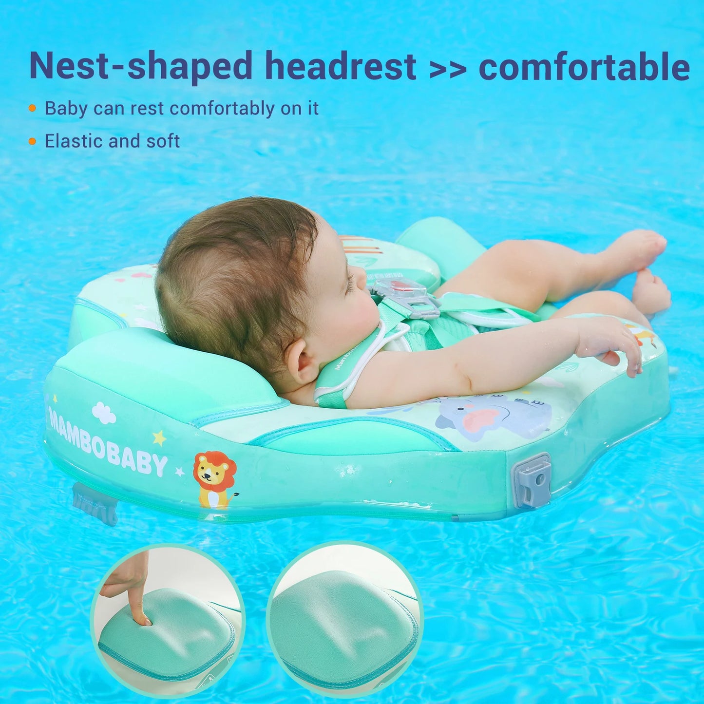 Mambobaby Animal Float Canopy Baby Swimming Buoy Water Trainer