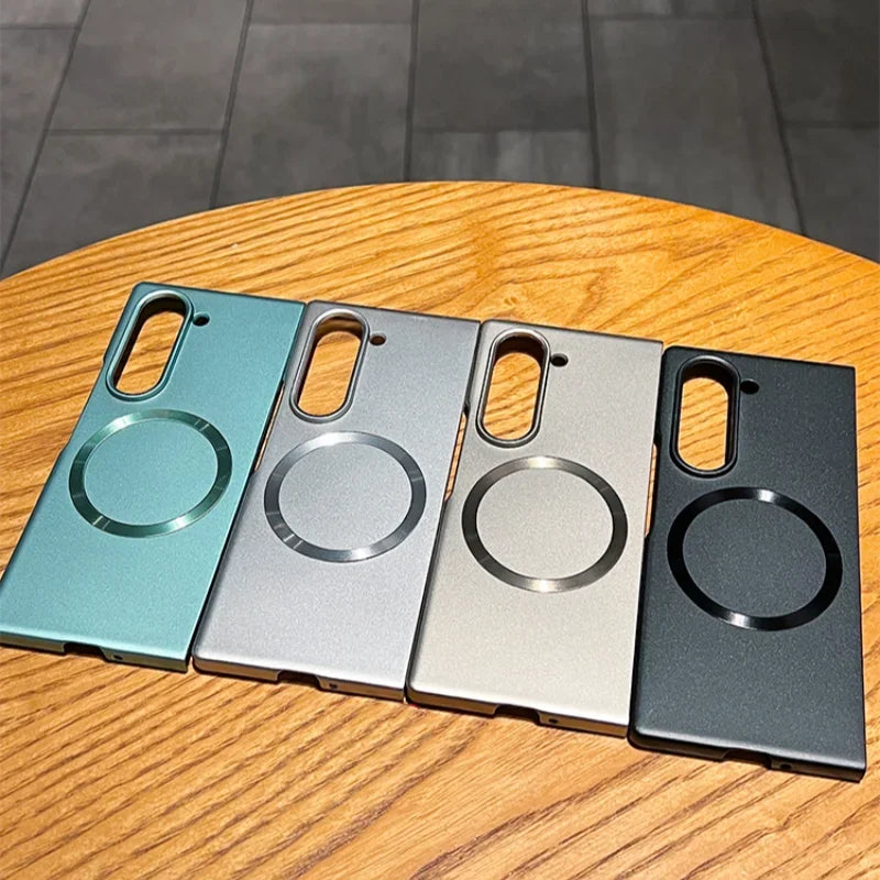 Samsung Z Fold Magnetic Frosting Case Ultra Thin Metal Paint