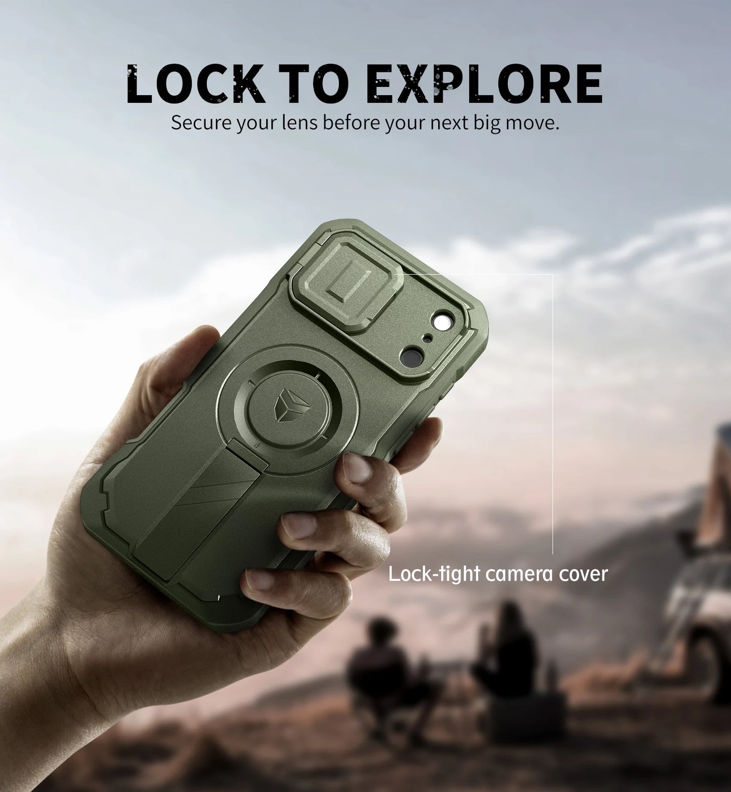 DEXNOR iPhone 17 Pro Max Case With Camera Cover And Kickstand MagSafe