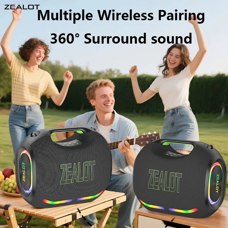 ZEALOT ZE21 250W Wireless Speaker TWS Subwoofer Waterproof Bluetooth