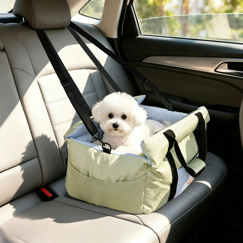 Borwart Portable Dog Car Seat Pet Booster Travel Carrier