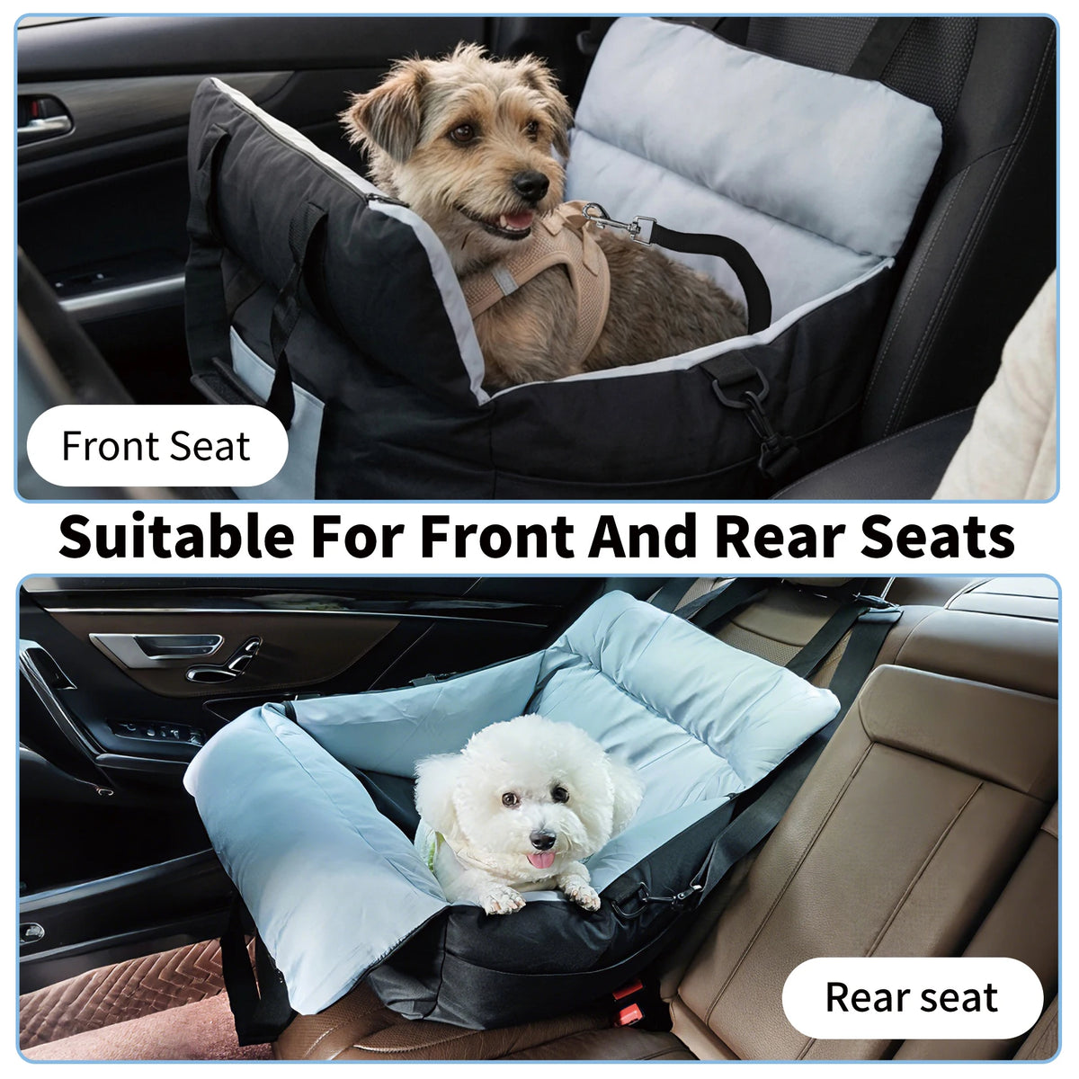 Borwart Portable Dog Car Seat Pet Booster Travel Carrier