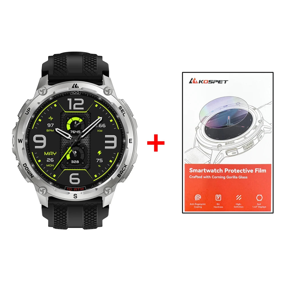KOSPET Tank T4 Smart Watch GPS Maps 10ATM Waterproof