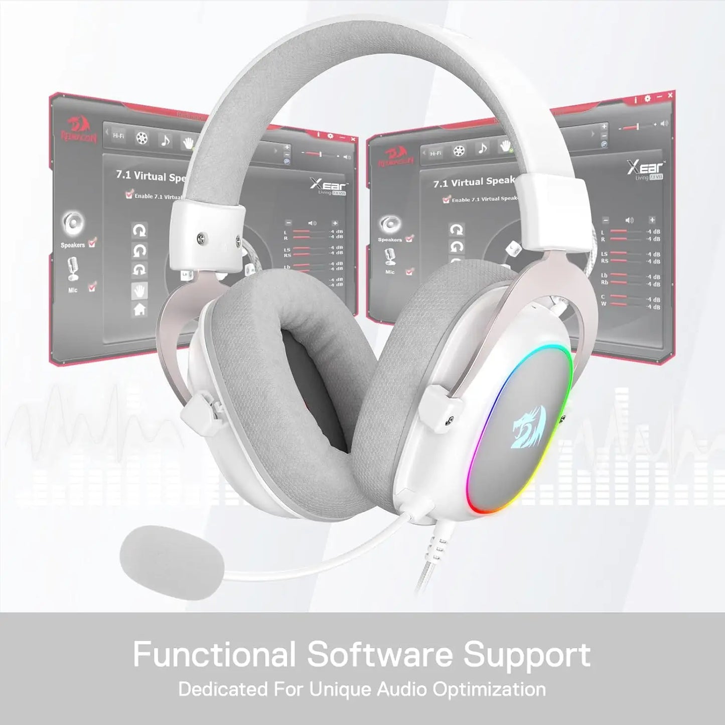 Redragon H510 Zeus X RGB Wired Gaming Headset 7.1 Surround Sound