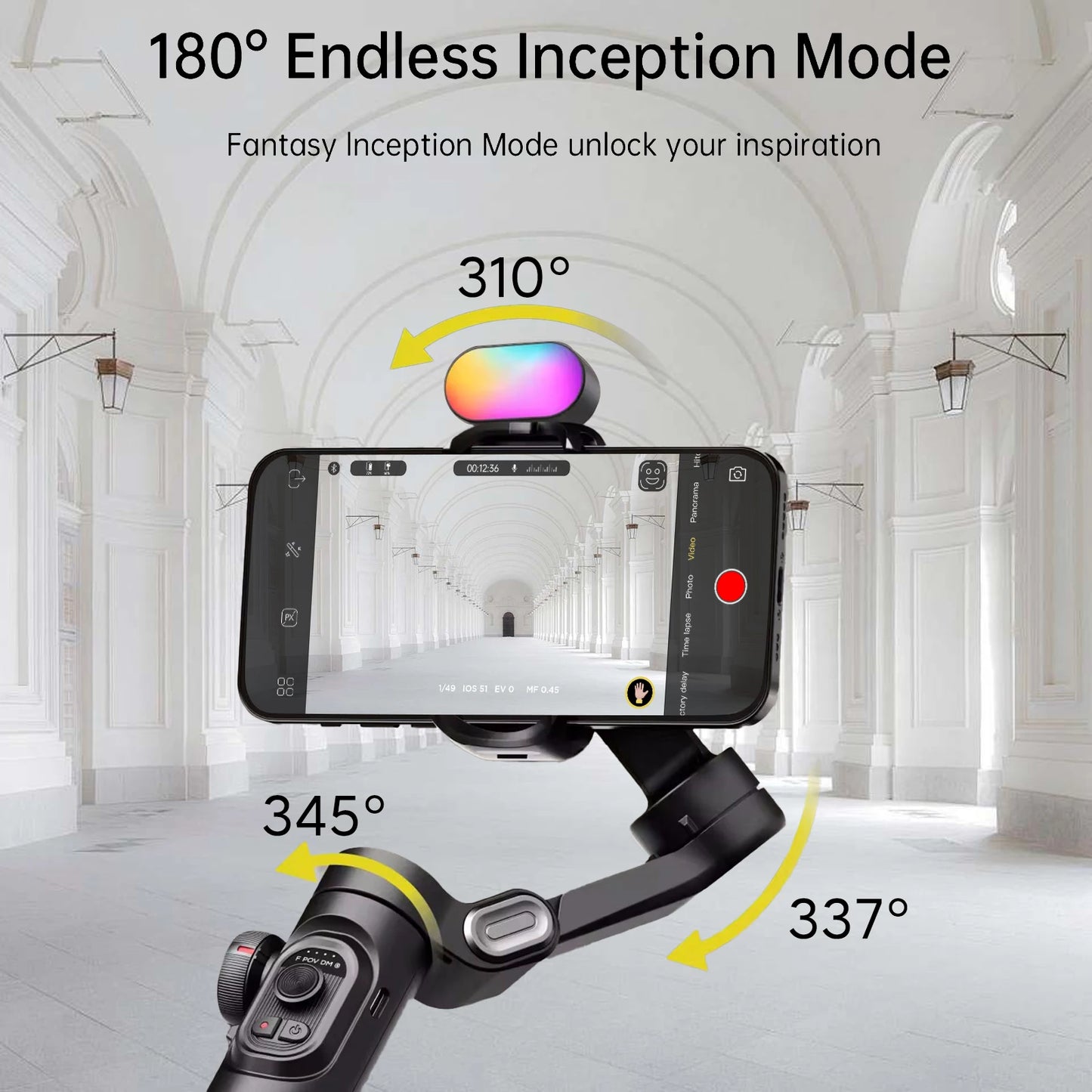 AOCHUAN Smart XE Gimbal Stabilizer for Smartphone Android 3 Axis