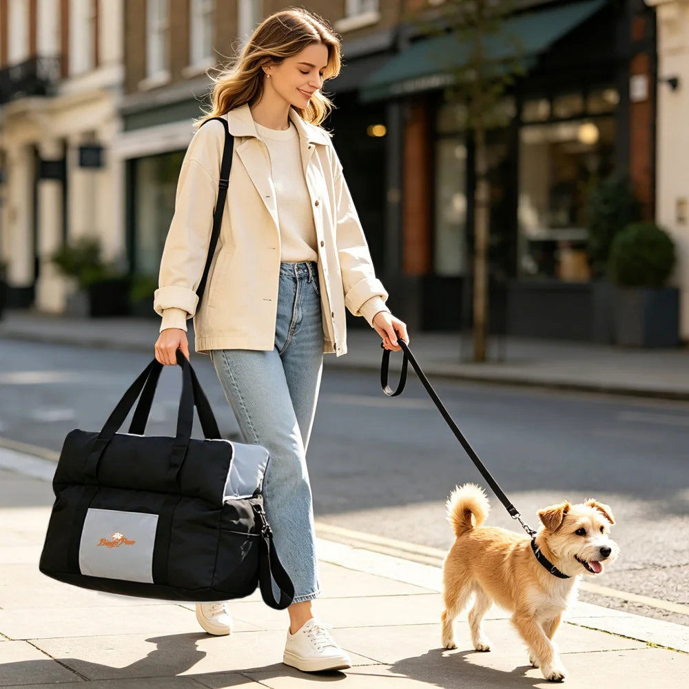 Borwart Portable Dog Car Seat Pet Booster Travel Carrier