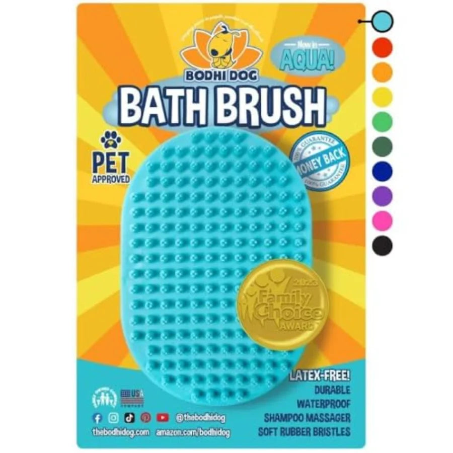 Pet Shampoo Brush For Dogs And Cats Premium Bath Scrubber
