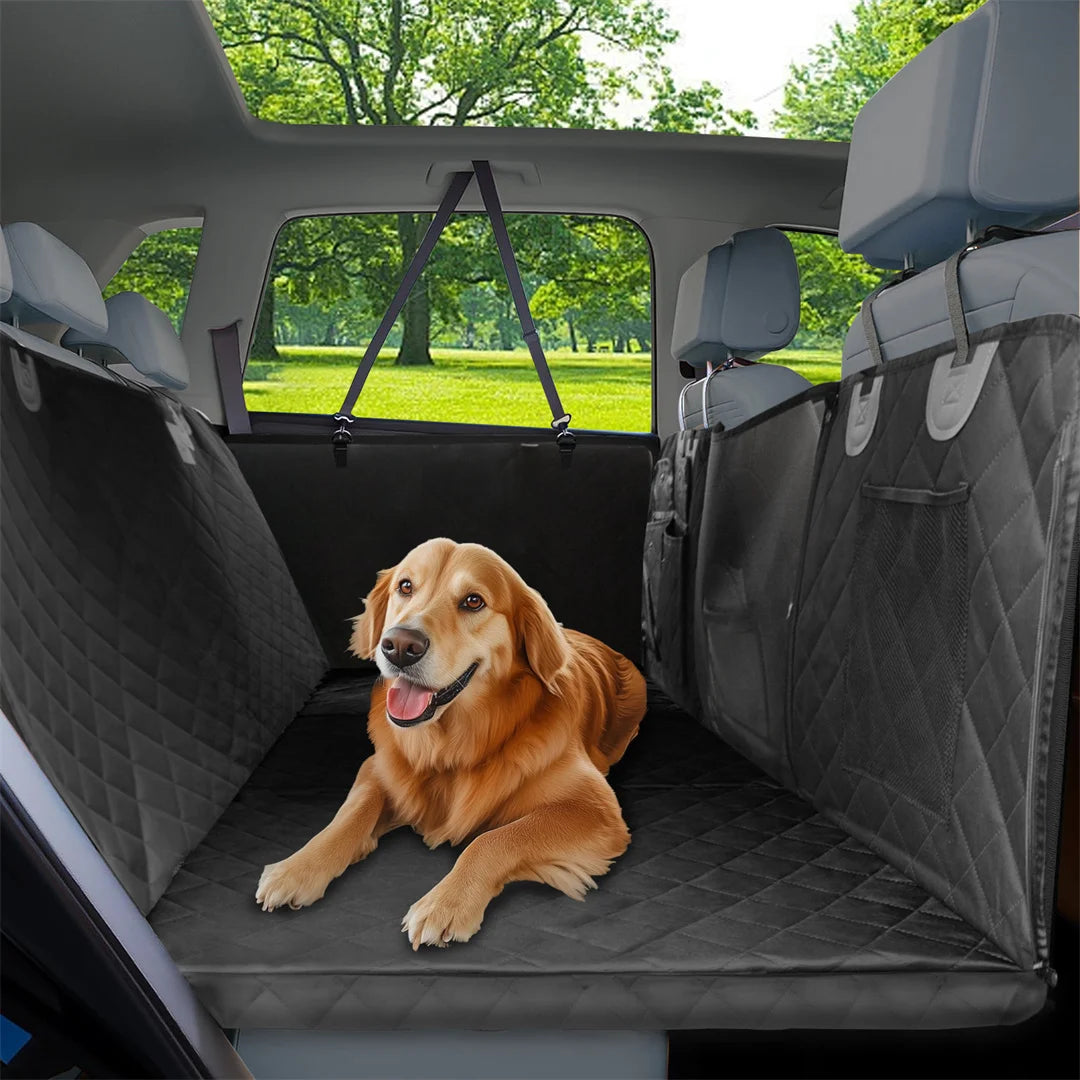 BINGOPAW Waterproof Dog Car Seat Cover Hammock for Backseat Travel Scratch Proof