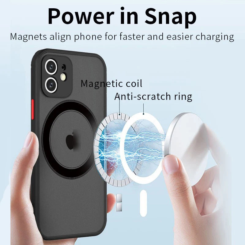 Licoers MagSafe Wireless Case For iPhone Matte Skin Cover