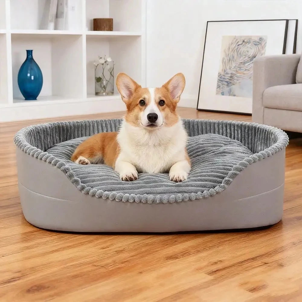 Machine Washable Cozy Pet Bed For All Season Indoor Outdoor