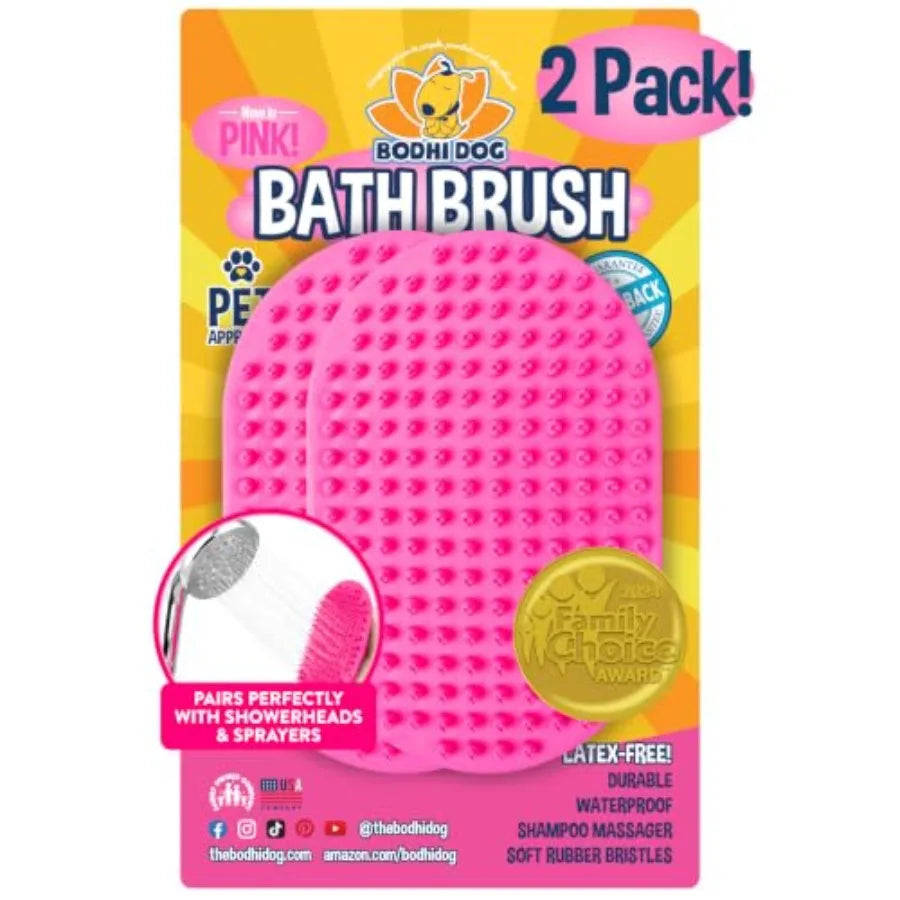 Pet Shampoo Brush For Dogs And Cats Premium Bath Scrubber