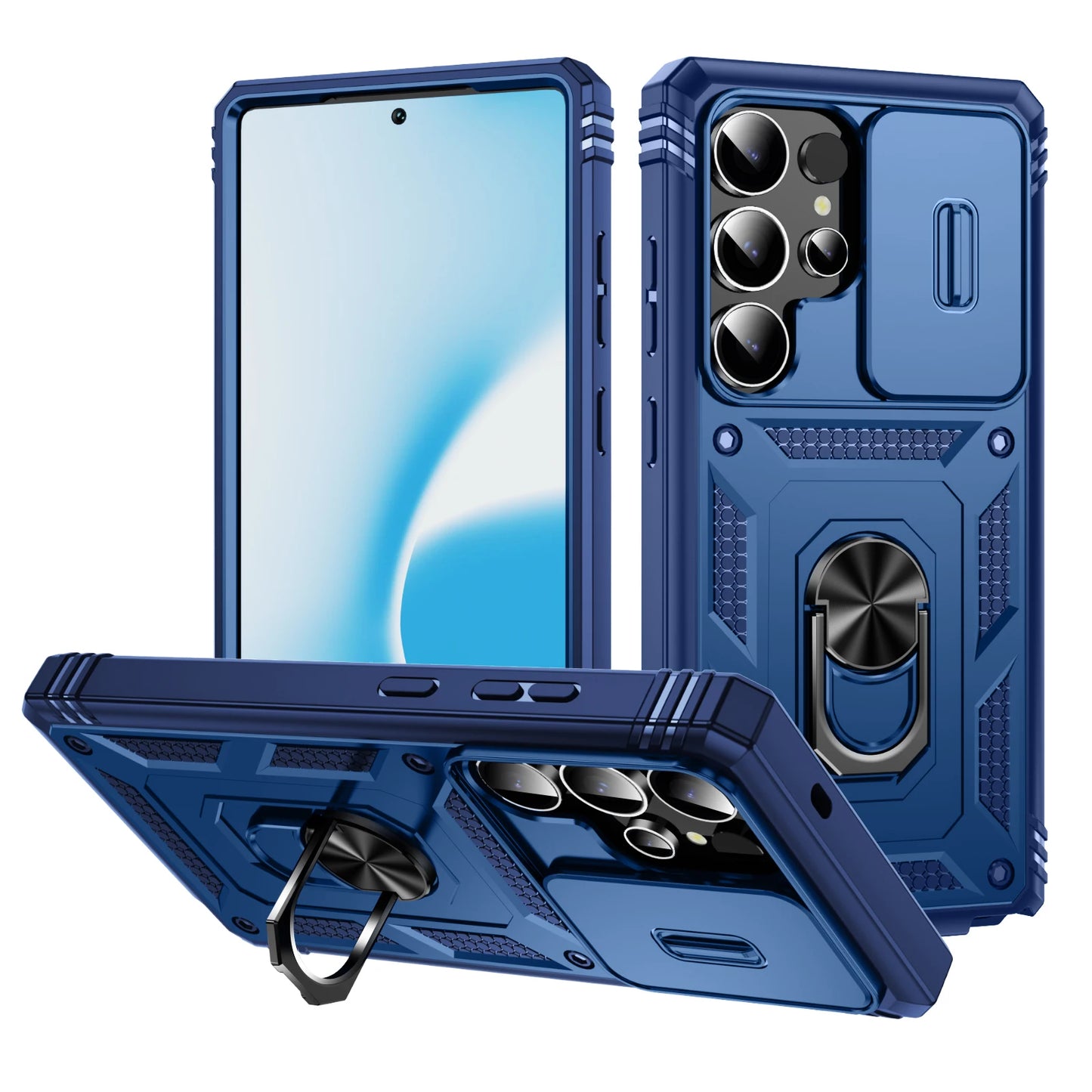 360 Full Protection Samsung Galaxy Case With Magnetic Ring Stand