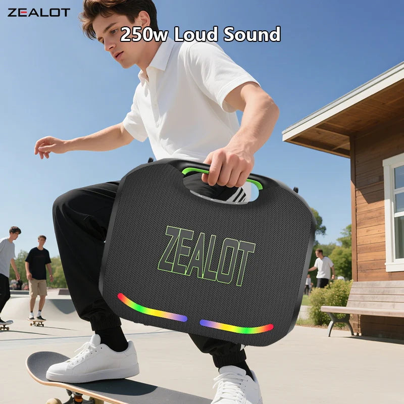 ZEALOT ZE21 250W Wireless Speaker TWS Subwoofer Waterproof Bluetooth