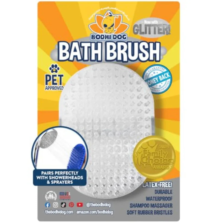 Pet Shampoo Brush For Dogs And Cats Premium Bath Scrubber