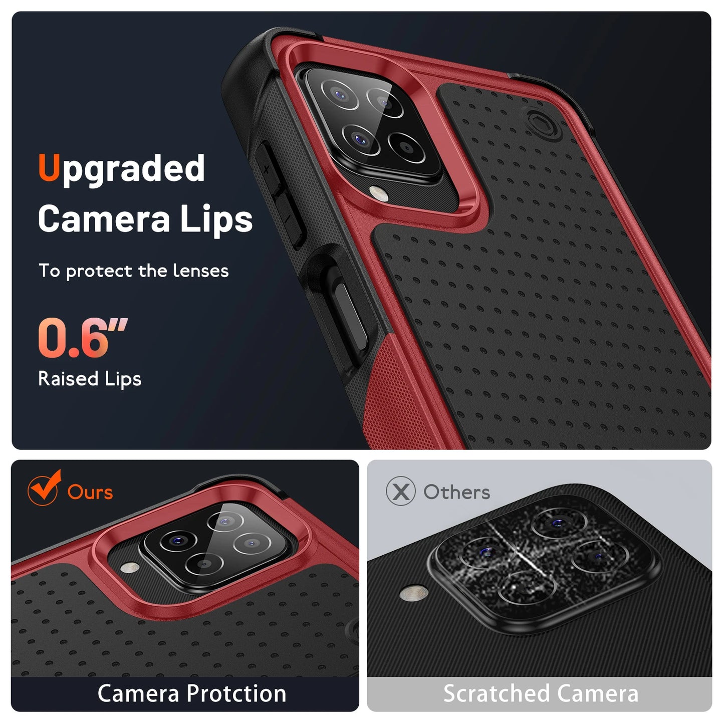 Samsung Galaxy Shockproof Armor Case Dual Layer Military Grade Protection