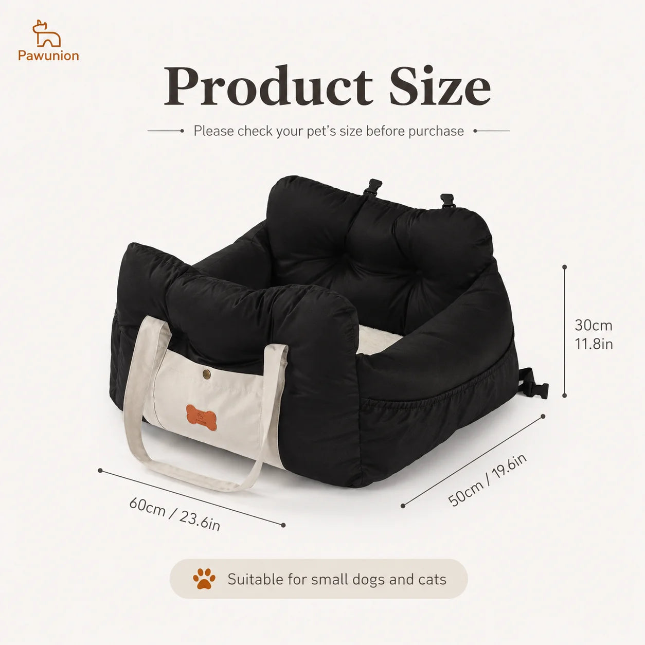 Dog Car Seat Booster For Small And Medium Dogs Plush