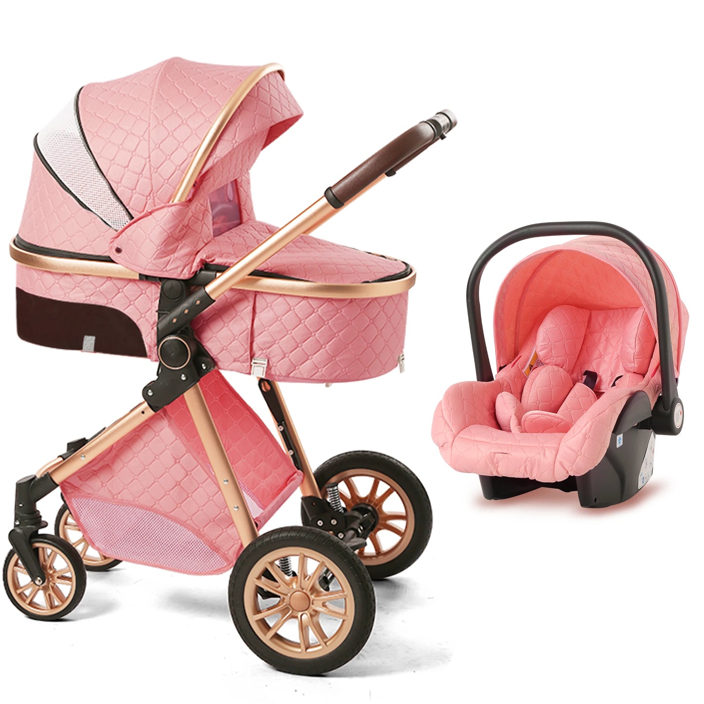 Baby Stroller 3 In 1 Travel System Infant Carrier Pushchair