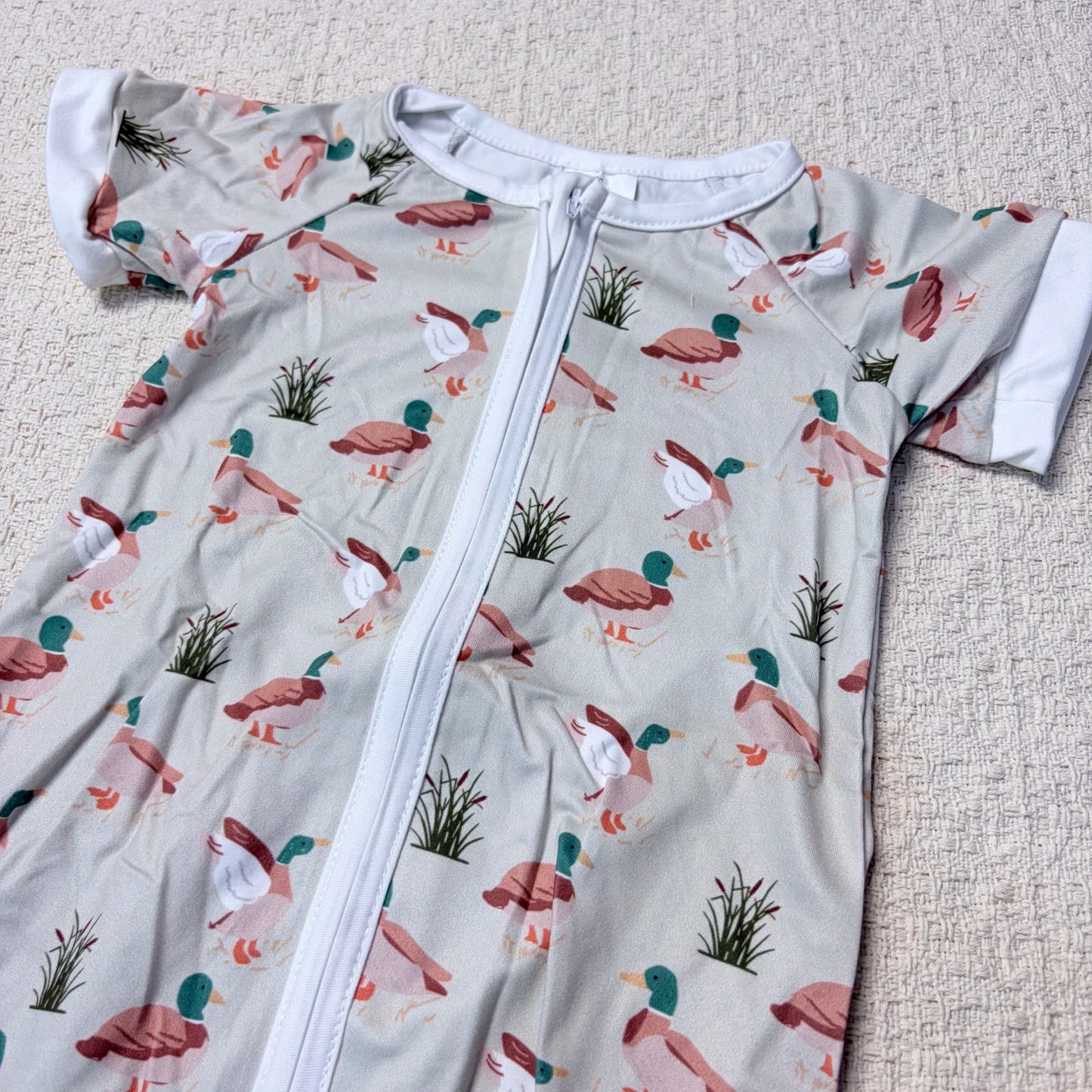 Baby Boy Summer Romper Cotton Polyester Duck Design Toddler Outfit