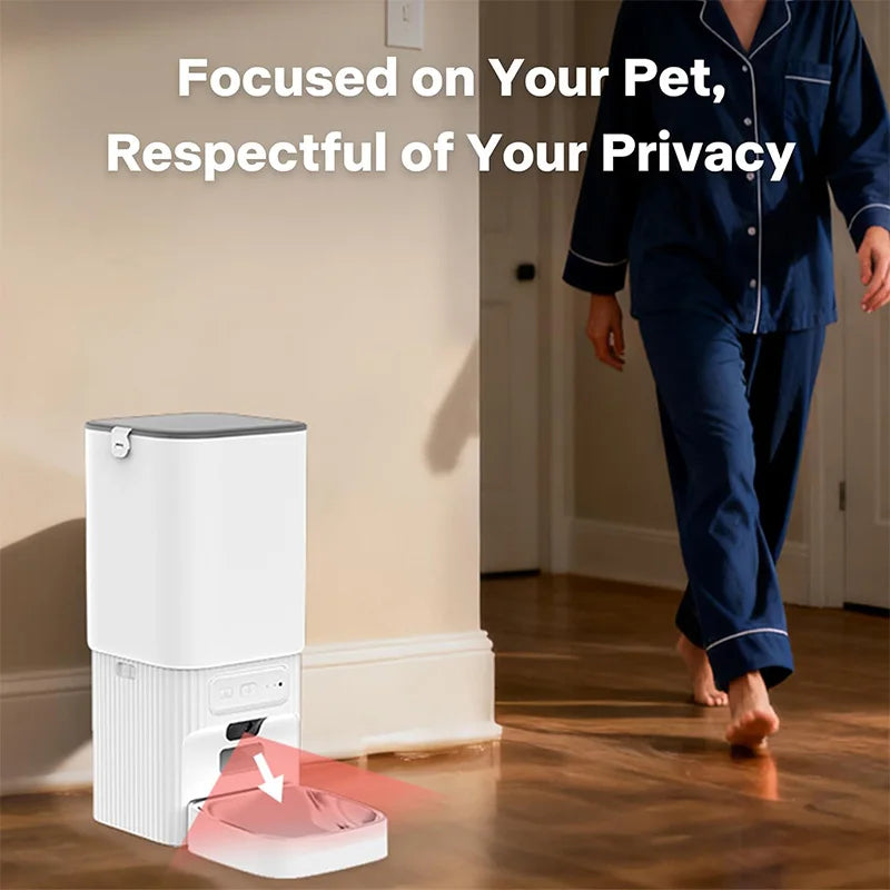 Nityers 7L Smart Automatic Pet Feeder With HD Camera Tuya App Control