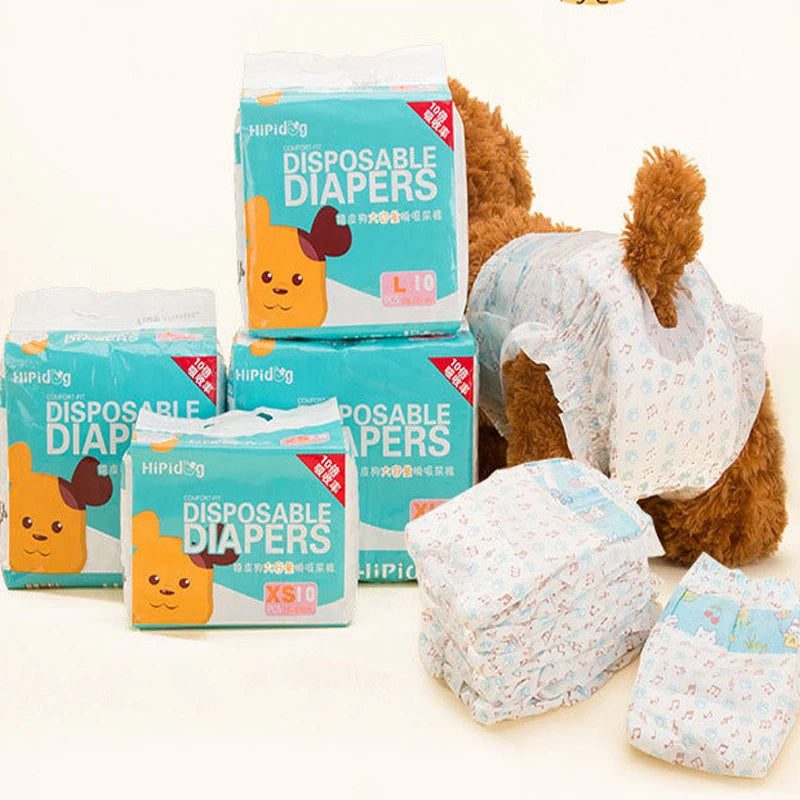 Dog Diapers Super Absorption Disposable Nappies Nonwoven Polyester Pants