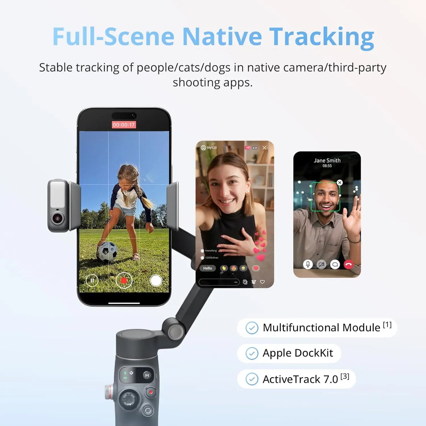 DJI Osmo Mobile 8 Gimbal Stabilizer With AI Tracking