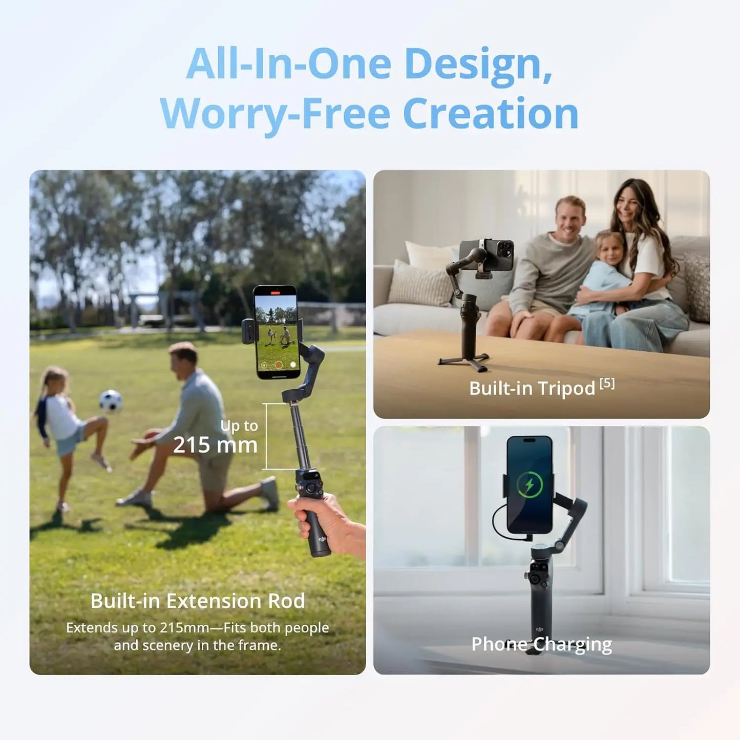 DJI Osmo Mobile 8 Gimbal Stabilizer With AI Tracking