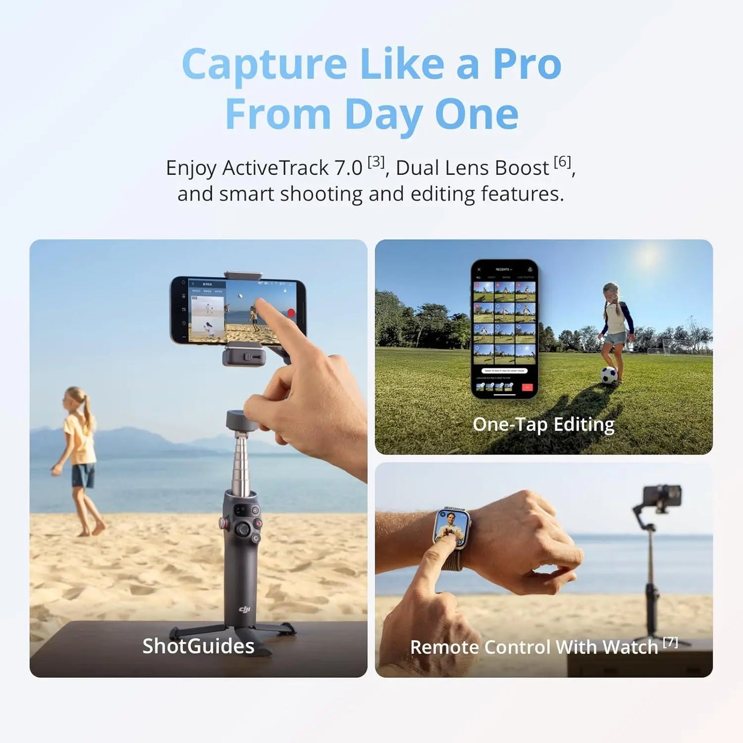 DJI Osmo Mobile 8 Gimbal Stabilizer With AI Tracking
