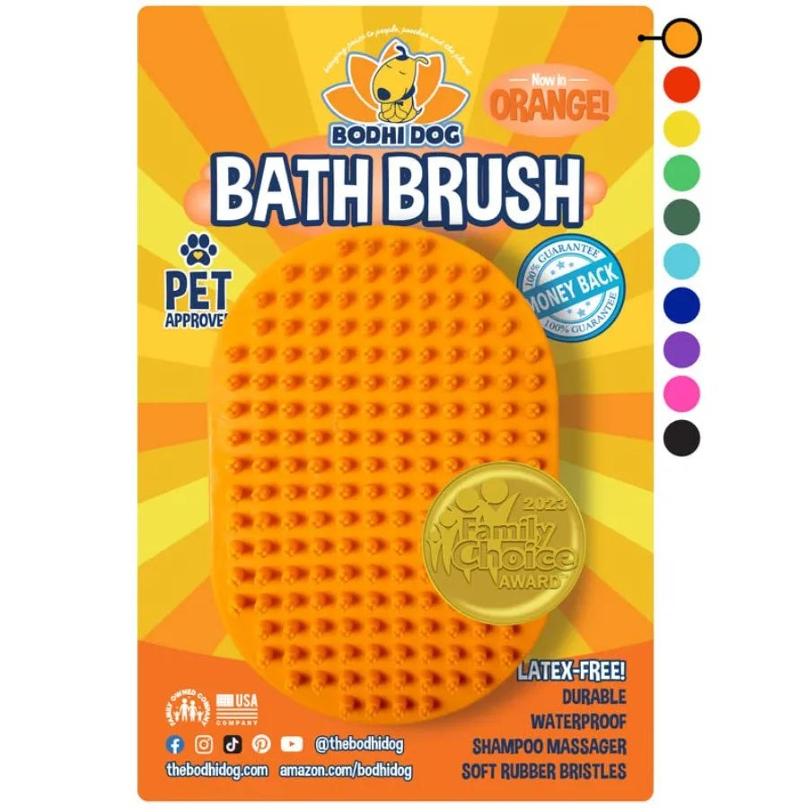 Pet Shampoo Brush For Dogs And Cats Premium Bath Scrubber