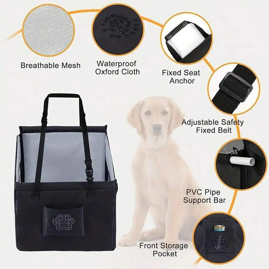 Large Pet Car Seat Cushion And Carrier Mat For Travel