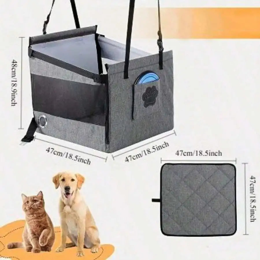 Large Pet Car Seat Cushion And Carrier Mat For Travel