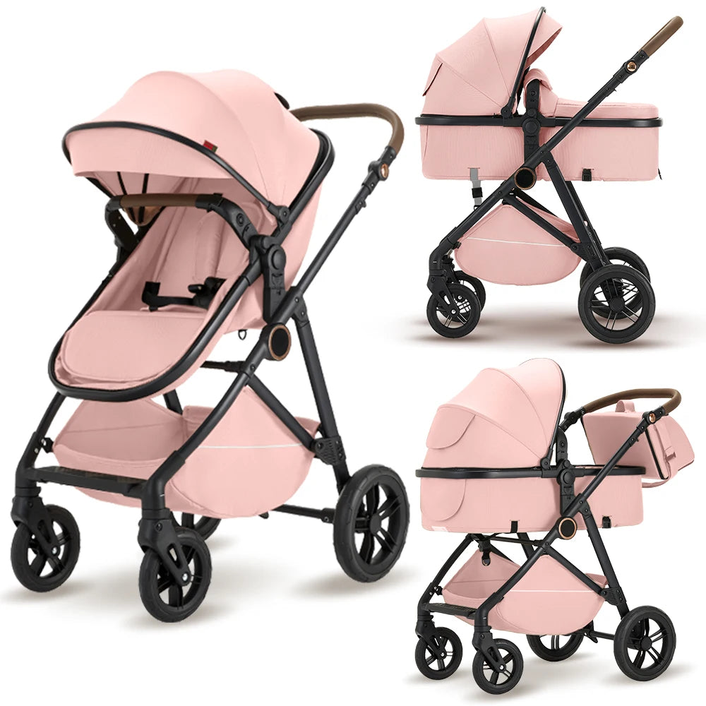 B.childhood 2 In 1 Baby Stroller Pram Foldable Adjustable Canopy