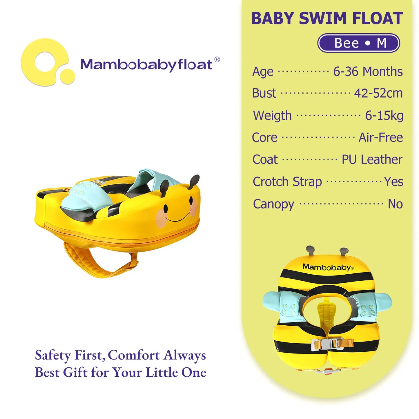 Mambobaby Float With Crotch Support And UV Canopy For Baby