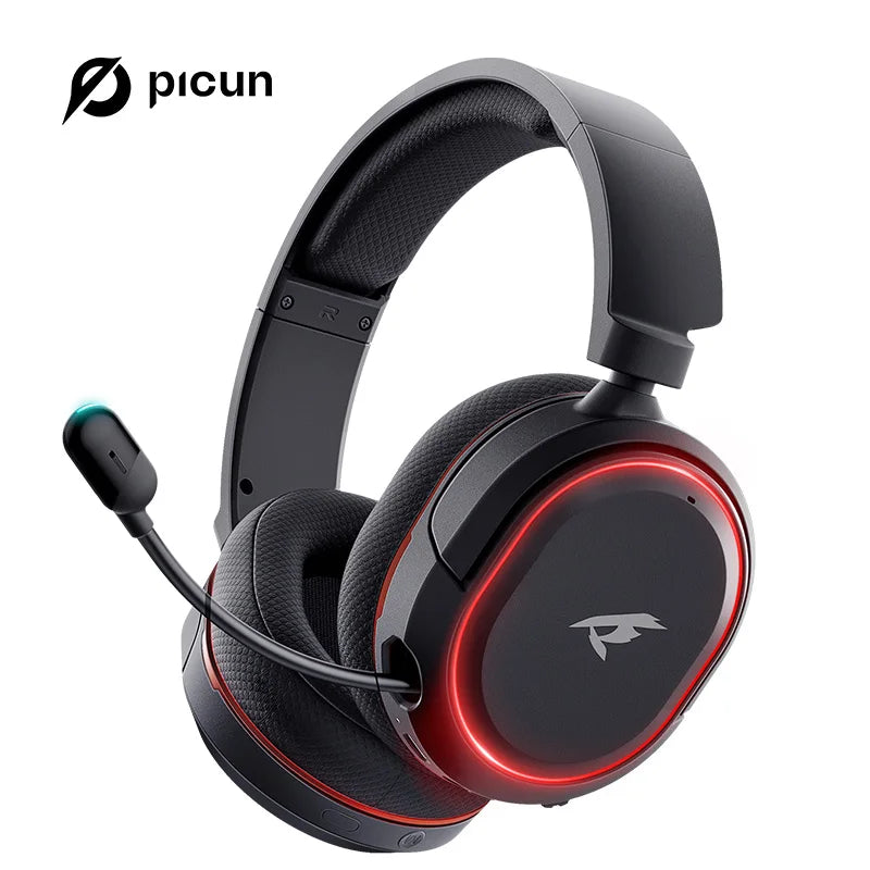 Picun G2 Wireless Gaming Headset Bluetooth 5.3 2.4G